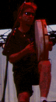 Séan on the bodhran